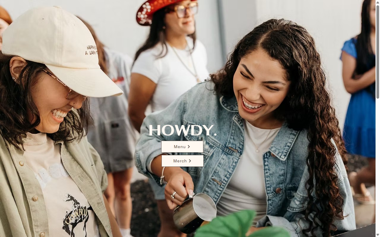 Cowboy Coffee's original website before Spiderwebbed's redesign